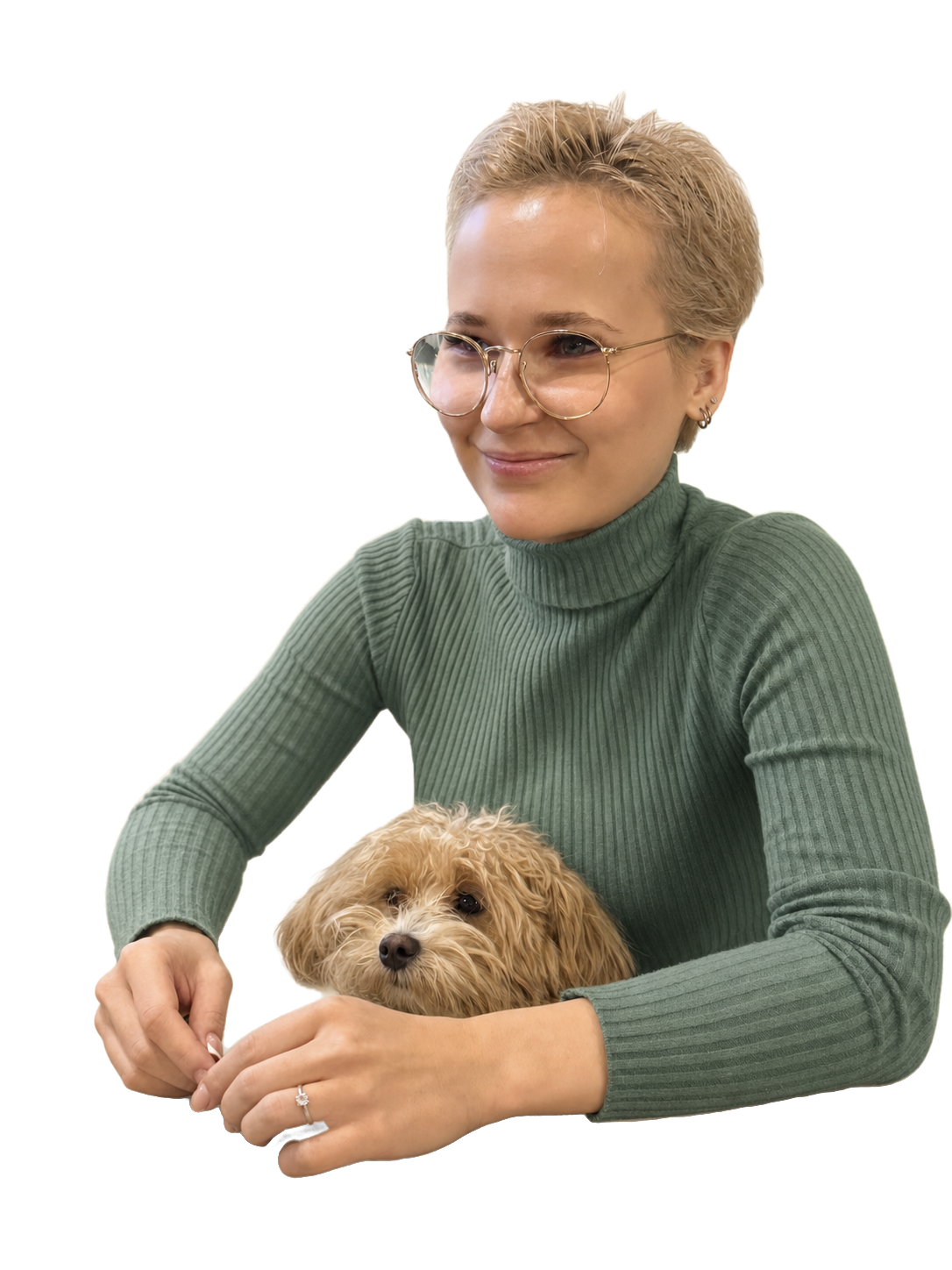 Екатерина Горовенко с собакой